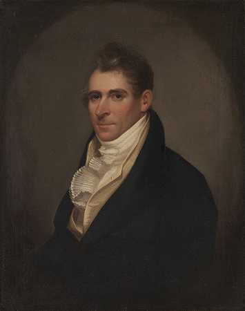 约翰·斯科维尔`John Scoville (c. 1810) by Ezra Ames