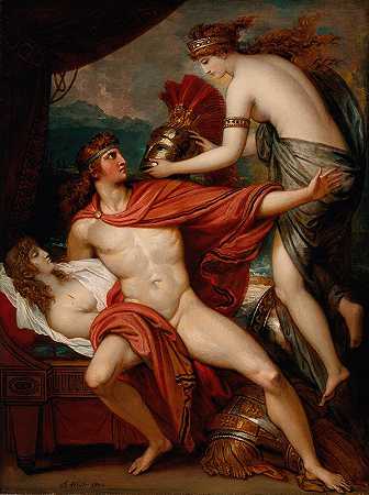 忒提斯把盔甲带到阿喀琉斯`Thetis Bringing the Armor to Achilles (1804) by Benjamin West