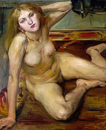 地毯上的裸体女孩`Nude Girl On A Rug
