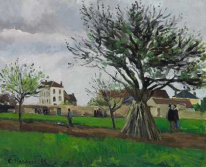 佩雷·加里恩之家庞图瓦兹的苹果树`Apple Trees At Pontoise, The House Of Pere Gallien