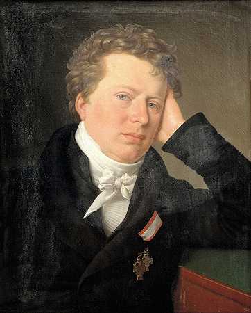 律师兼指挥官安德斯·桑东`Juristen og statsmanden Anders Sandøe Ørsted (1821) by Christoffer Wilhelm Eckersberg