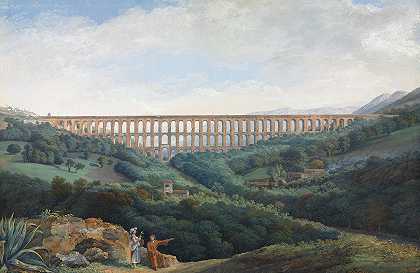 卡塞塔的渡槽`The Aqueducts at Caserta (1789) by Carl Ludwig Hackert