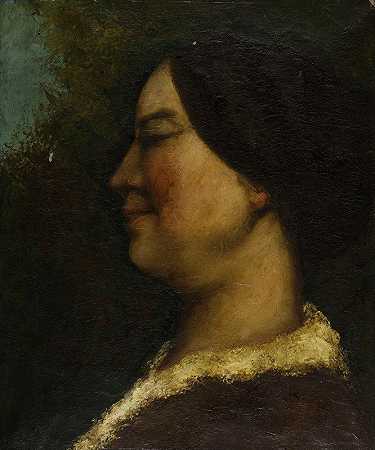 女性肖像`Portrait de femme (1855) by Gustave Courbet