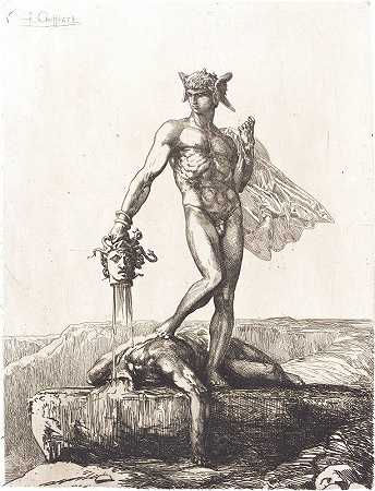 珀尔修斯`Perseus (1865) by François-Nicolas Chifflart