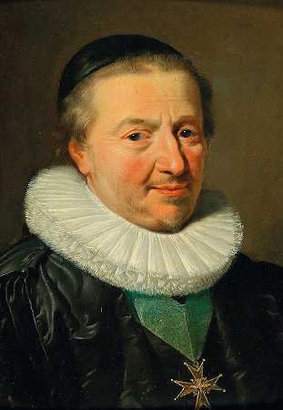 克劳德·德·布利恩肖像（1569-1640）`Portrait Of Claude De Bullion (1569–1640) by Philippe de Champaigne