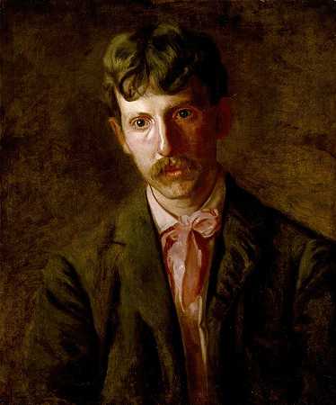 钢琴家（斯坦利·艾迪克斯）`The Pianist (Stanley Addicks) (1896) by Thomas Eakins