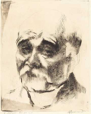 乔治·克列孟梭`Georges Clemenceau (1917) by Albert Besnard