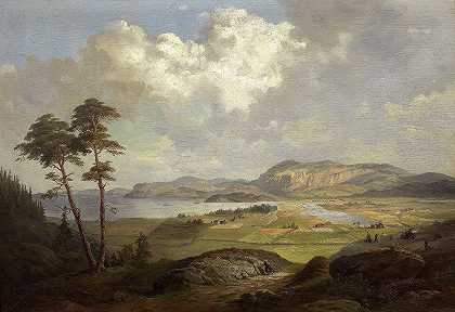 特伦德拉根风景`Landscape from Tröndelagen (1861) by Charles XV of Sweden