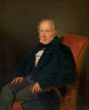 约翰·雅各布·施瓦茨·冯·莫伦斯特恩（工厂厂长兼私有化者）`Johann Jakob Schwartz von Mohrenstern (Fabriksdirektor und Privatier) (1837) by Ferdinand Georg Waldmüller