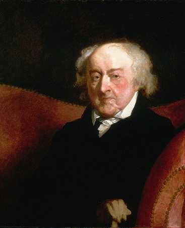 约翰·亚当斯`John Adams (1826) by Gilbert Stuart