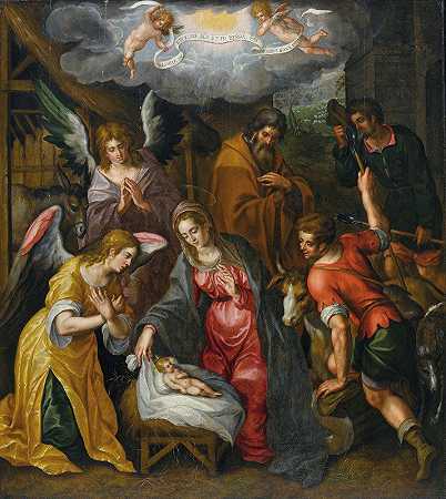 基督降生记`The Nativity by Hendrik de Clerck