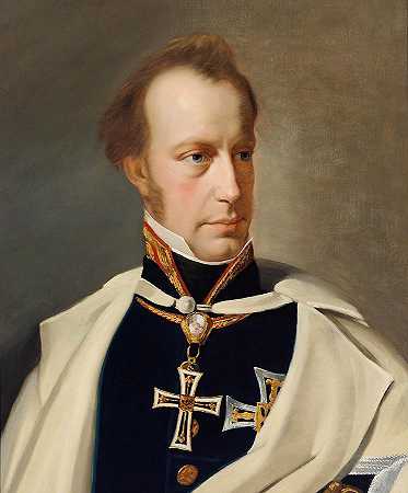 安东·维克托大公，身穿条顿骑士团大师十字架制服的肖像`Archduke Anton Victor, Portrait In Uniform With Grand Master\’s Cross Of The Teutonic Order