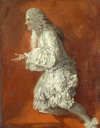 坎塔普洛王子吉罗拉莫·瓦伊尼肖像（1679-1744）`Portrait de Girolamo Vaini, prince de Cantapulo (1679~1744) (18th century) by Pierre Subleyras