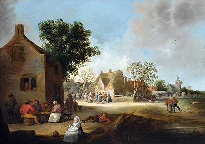 乡村克米斯`Country Kermis (1639) by Pieter de Bloot
