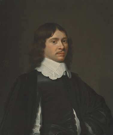 绅士肖像`Portrait of a gentleman by Jacob Willemsz. Delff The Younger