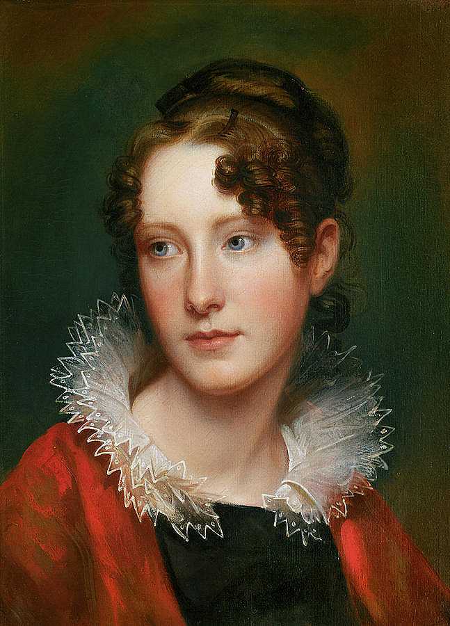 罗萨尔巴·皮尔肖像`Portrait Of Rosalba Peale