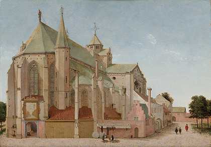乌得勒支的马里亚普拉特人和马里亚克人`The Mariaplaats with the Mariakerk in Utrecht (1659) by Pieter Jansz Saenredam