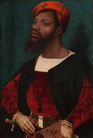 非洲男人的肖像`Portrait Of An African Man