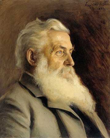 安格先生的肖像`Portrait of Mr. Ahnger (1893) by Eero Järnefelt