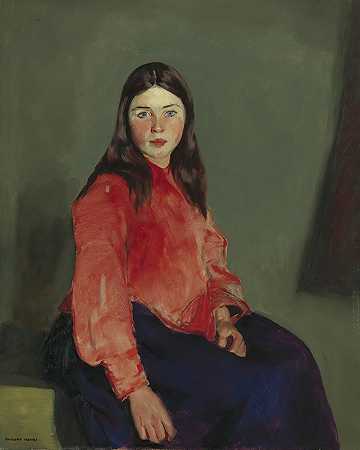 康奈马拉的玛丽`Mary Of Connemara (1913) by Robert Henri