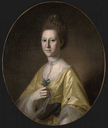 索菲亚·高夫·卡罗尔`Sophia Gough Carroll (ca. 1790) by Charles Willson Peale