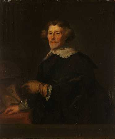 皮耶特·科内利松·霍夫特肖像，穆伊登的法警，历史学家和诗人`Portrait of Pieter Corneliszoon Hooft, Bailiff of Muiden, Historian and Poet (1630 ~ 1700) by Joachim Von Sandrart