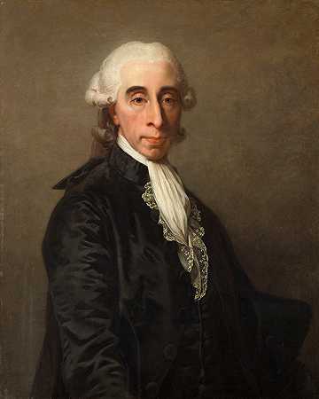 让-西尔文·贝利肖像（1736-1793），学者和政治家1789年至1791年任巴黎市长。`Portrait de Jean~Sylvain Bailly (1736~1793), savant et homme politique ; maire de Paris de 1789 à 1791. (1789) by Jean Laurent Mosnier