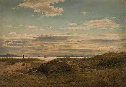 弗拉·曼内夫乔登`Fra Mannefjorden (1868) by Amaldus Nielsen