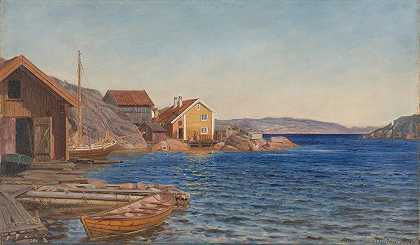 新地狱之晨`Formiddag i Ny~Hellesund (1891) by Amaldus Nielsen