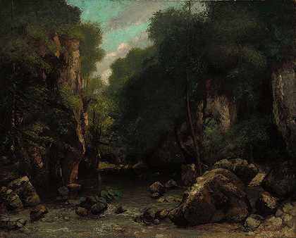 黑井谷`The Valley of Les Puits~Noir (1868) by Gustave Courbet