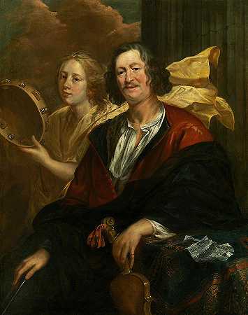 一位音乐家和他的缪斯的肖像`Portrait Of A Musician And His Muse