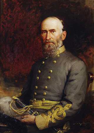 南方军官朱巴尔早年穿着全副武装的制服`Confederate Officer Jubal A Early In Full Dress Uniform