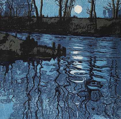 蓝色池塘`The Blue Pond