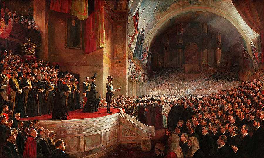 澳大利亚第一届议会于1901年5月9日在墨尔本开幕`Opening Of The First Parliament Of Australia On 9 May 1901, Melbourne