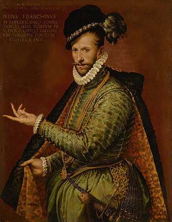 朱利奥·弗兰奇尼肖像`Portrait Of Giulio Franchini by Bartolomeo Passarotti
