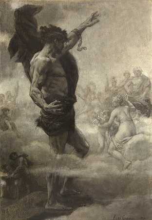 泰坦`Le Titan (1884) by Alexandre Cabanel