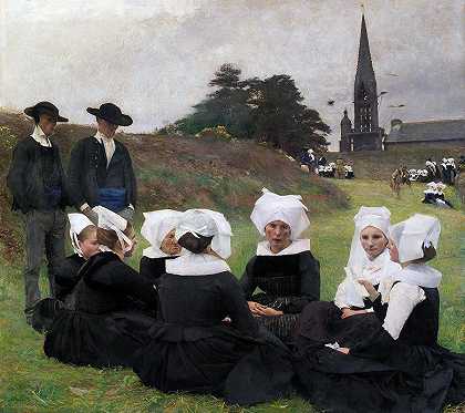 布雷顿妇女赦免案`Breton Women At A Pardon