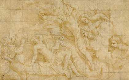 巴克斯的诞生`Birth of Bacchus (1533) by Giulio Romano