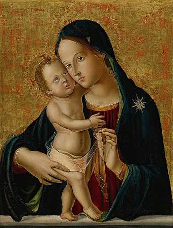 麦当娜和孩子`Madonna And Child by Antonio di Benedetto Aquilio