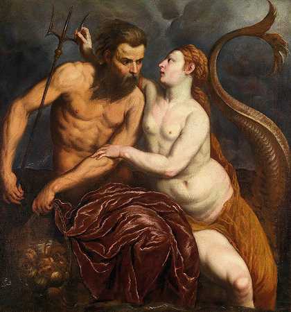 海王星和安菲岩`Neptune And Amphitrite (1560) by Paris Bordone