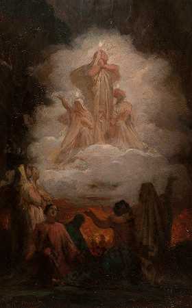 炼狱的灵魂`Les Âmes du Purgatoire (1872) by Pierre-Nicolas Brisset