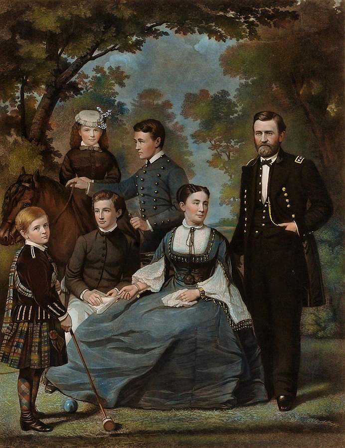 格兰特将军和他的家人`General Grant and his Family