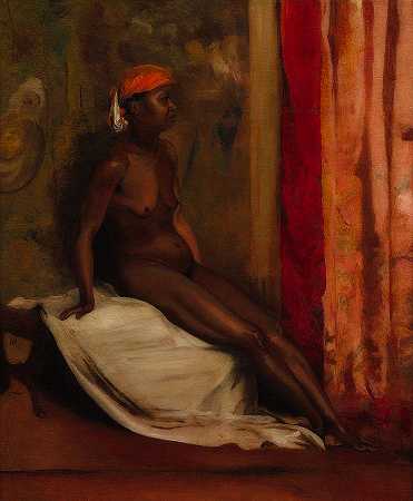 坐着的非洲女人`Seated African Woman