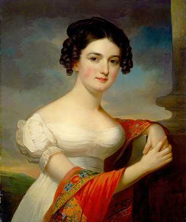 朱丽安娜·哈兹勒赫斯特`Julianna Hazlehurst (c. 1820) by Jacob Eichholtz