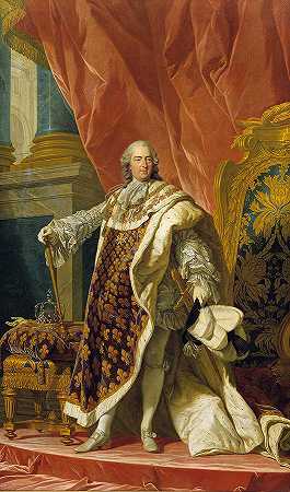 路易十五`Louis XV of France by Louis-Michel van Loo