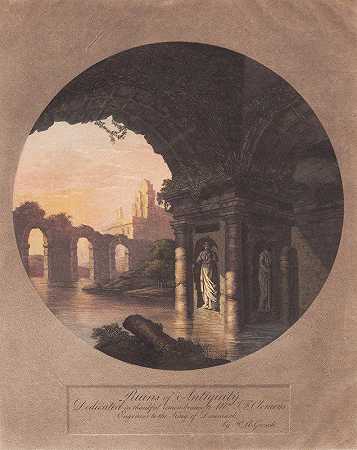 古代遗迹。献给克莱门斯`Ruins of Antiquity. Dedicated to Clemens (1763 – 1843) by Christian Heinrich Grosch