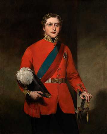 威尔士亲王——爱德华七世国王`The Prince of Wales – King Edward VII by Sir John Watson Gordon