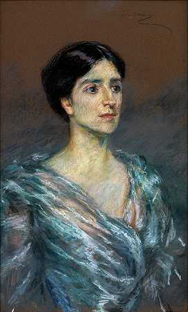 玛丽安·吉拉德`Marianne Girard (1903) by Alice Pike Barney