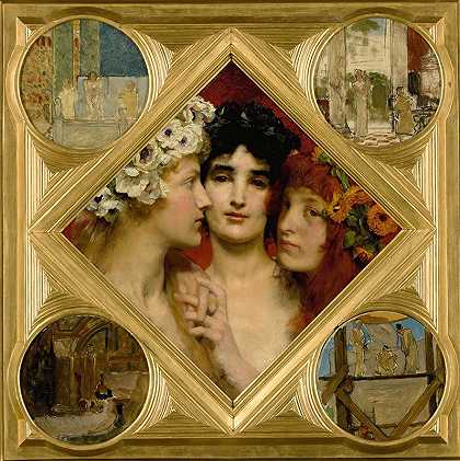 三恩`The three graces by Lawrence Alma-Tadema