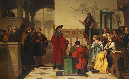 阿尔布雷希特·杜勒到访`Albrecht Dürer is visited by Emperor Maximilian at work (1870) by Emperor Maximilian at work by Wilhelm Koller